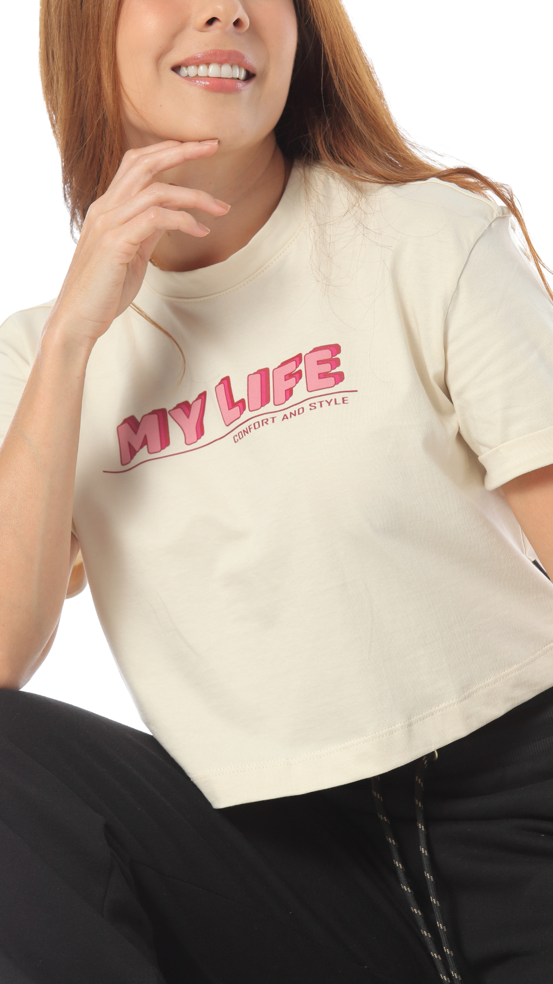 T-SHIRT NUDE PARA MUJER