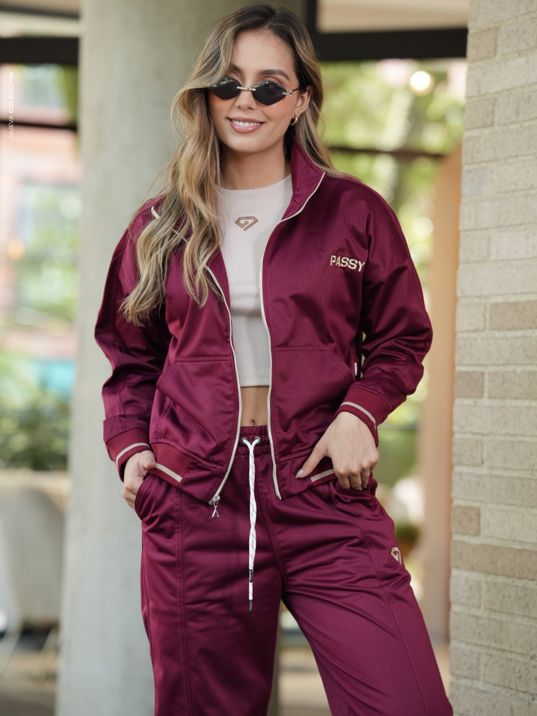 Chaqueta Color Uva Para mujer