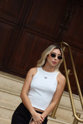 Top Diamante Marfil
