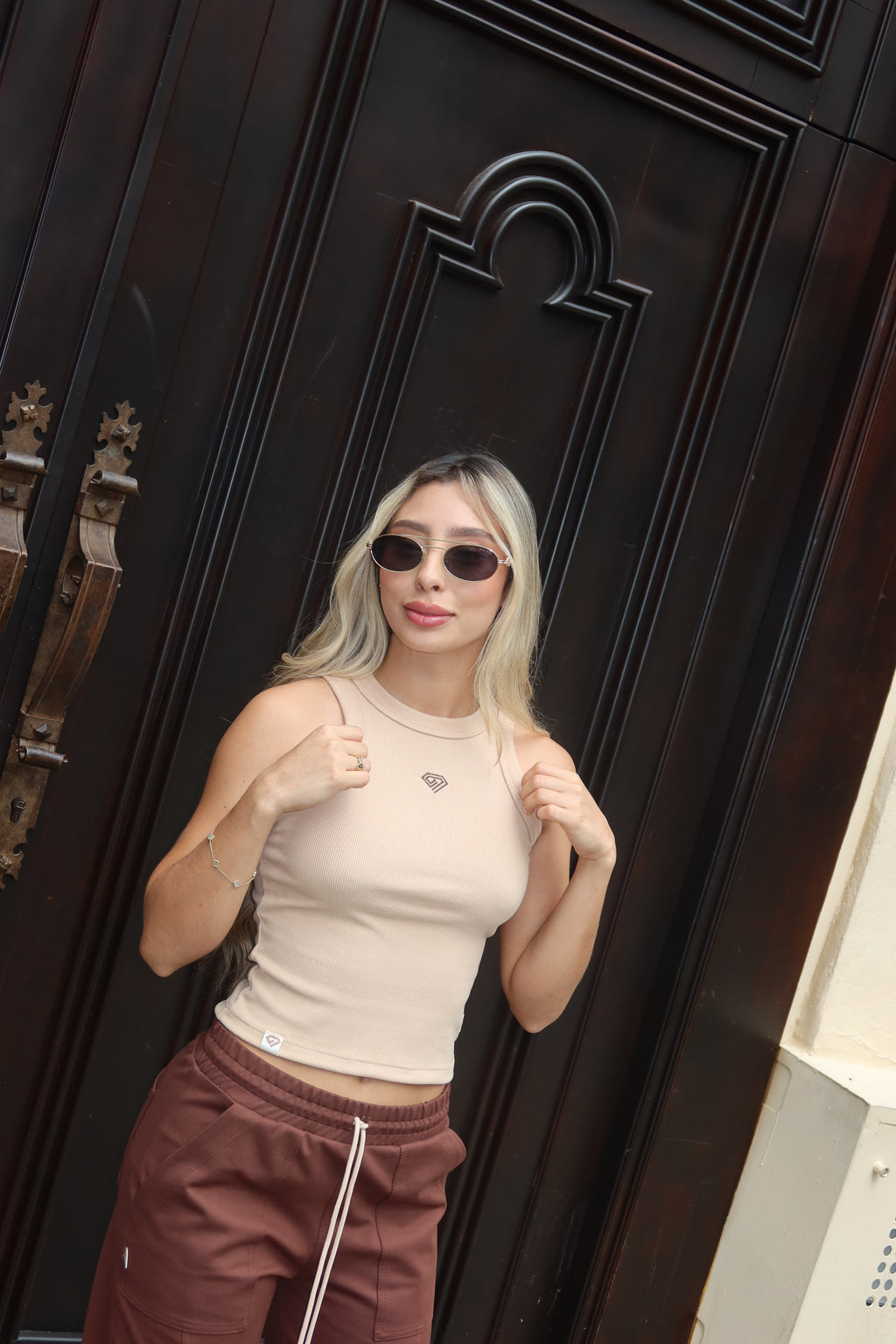 Top Diamante Nude