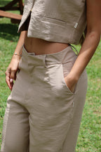 Set Élite Elegante Arena De Chaleco Y Pantalón