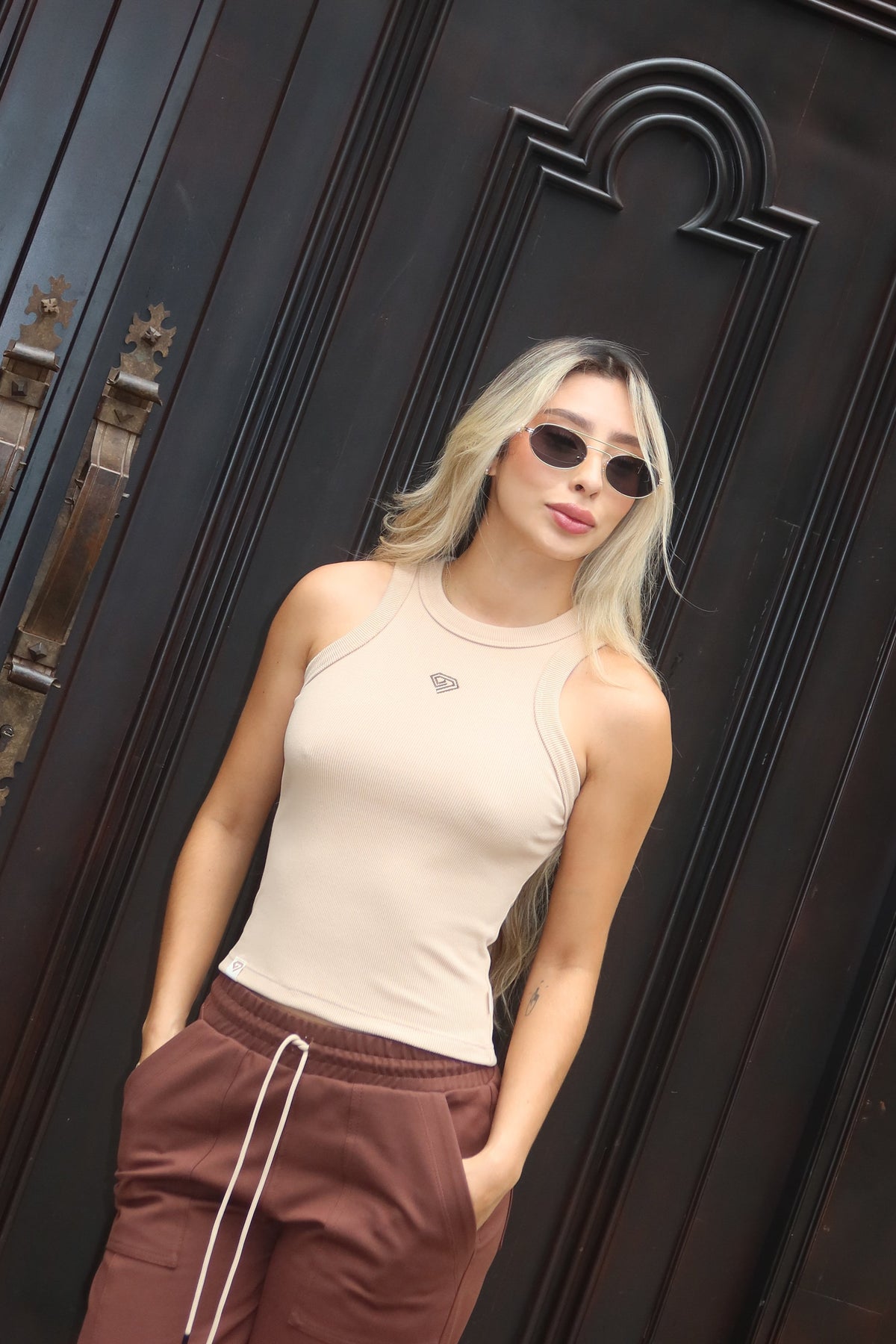 Top Diamante Nude
