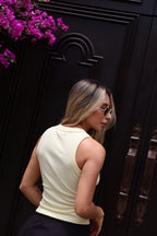 Top Diamante Amarillo