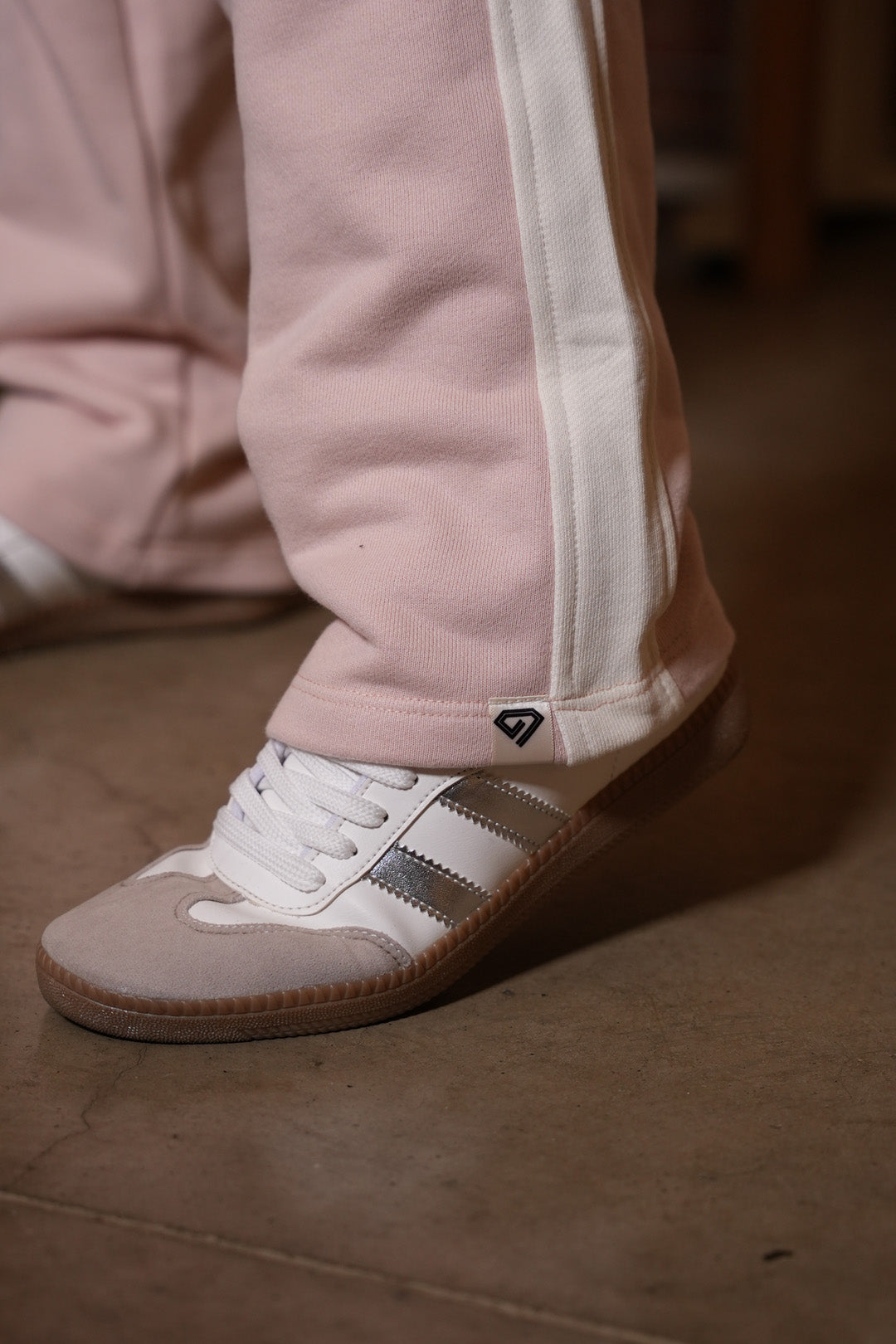 Set Pétalo Palo De Rosa De Chaqueta y Sudadera Bota Recta