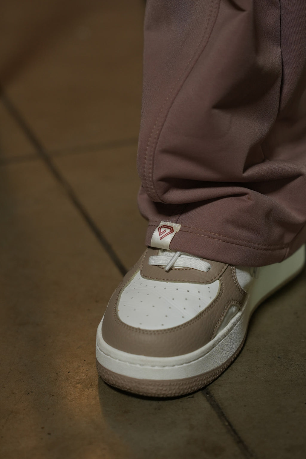 Set Moka Café De Chaqueta y Sudadera Bota Recta