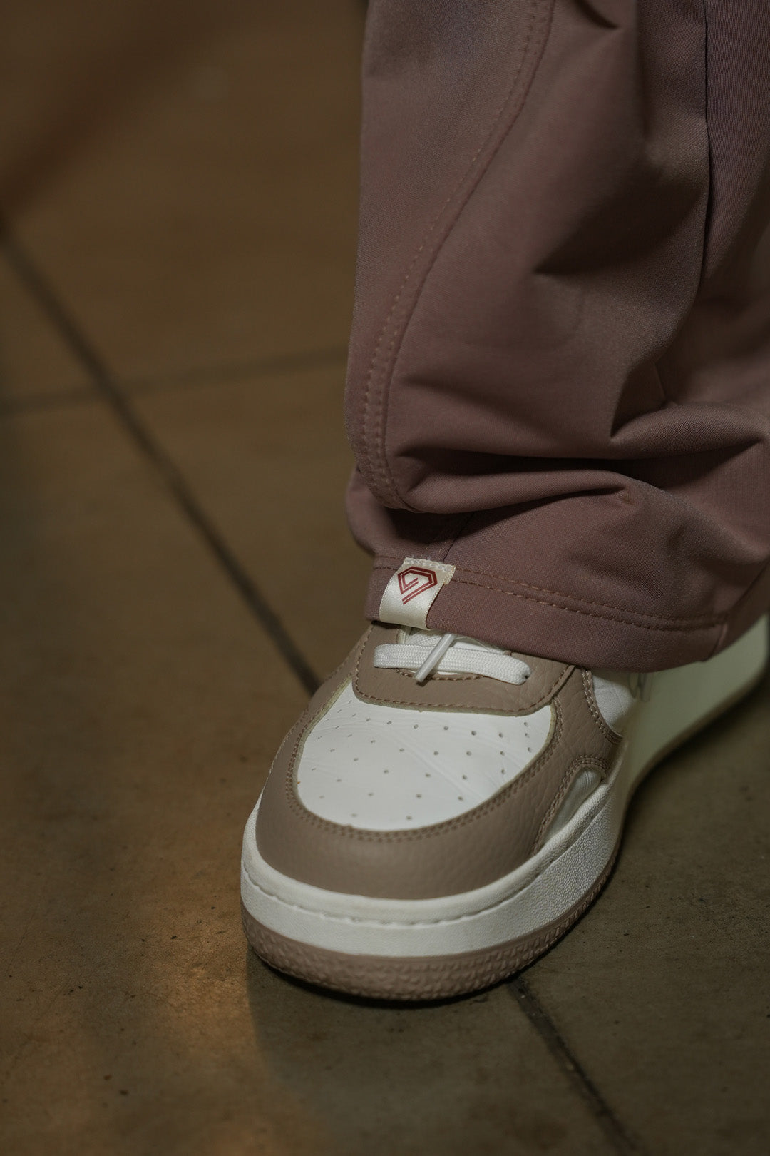 Set Moka Café De Chaqueta y Sudadera Bota Recta