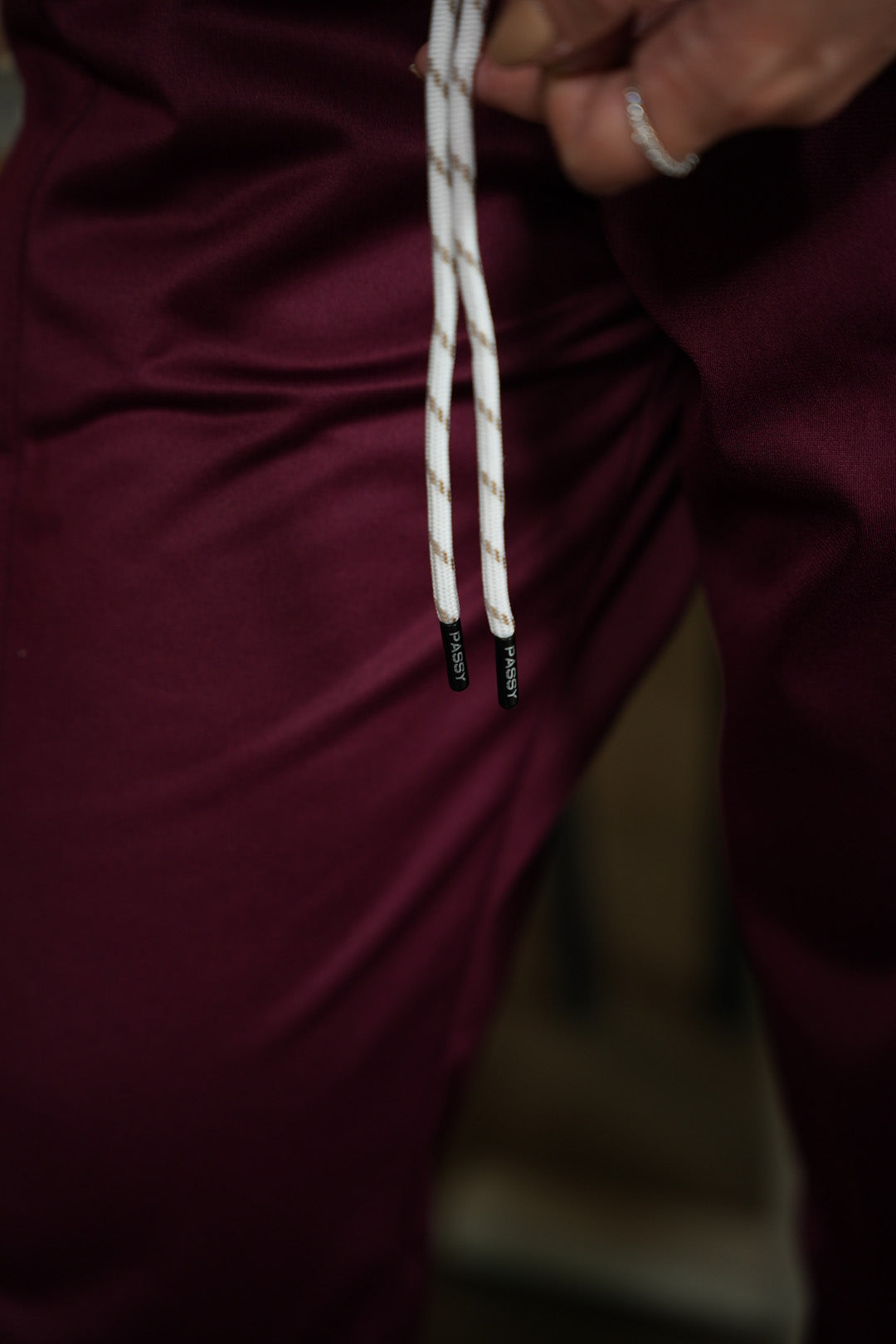 Set Carmesí Uva De Chaqueta y Sudadera Bota Recta