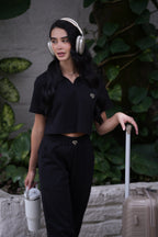 Set Pureza Negro De Polo Y Sudadera Bota Recta