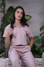 Set Pureza Rosado De Polo Y Sudadera Bota Recta