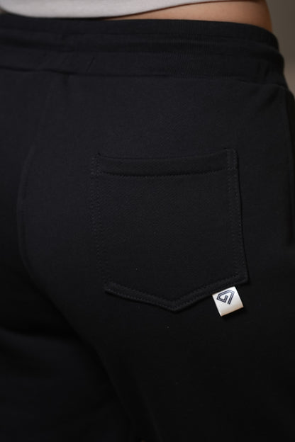 SET DE BUZO CERRADO Y JOGGER PARA MUJER COLOR NEGRO