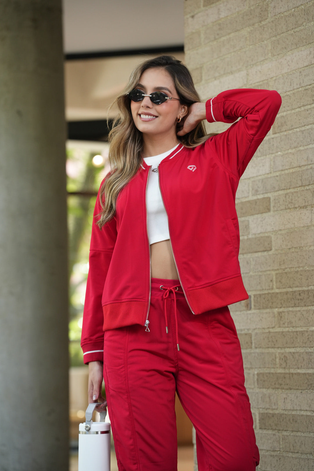 Set Paris Rojo De Chaqueta y Jogger