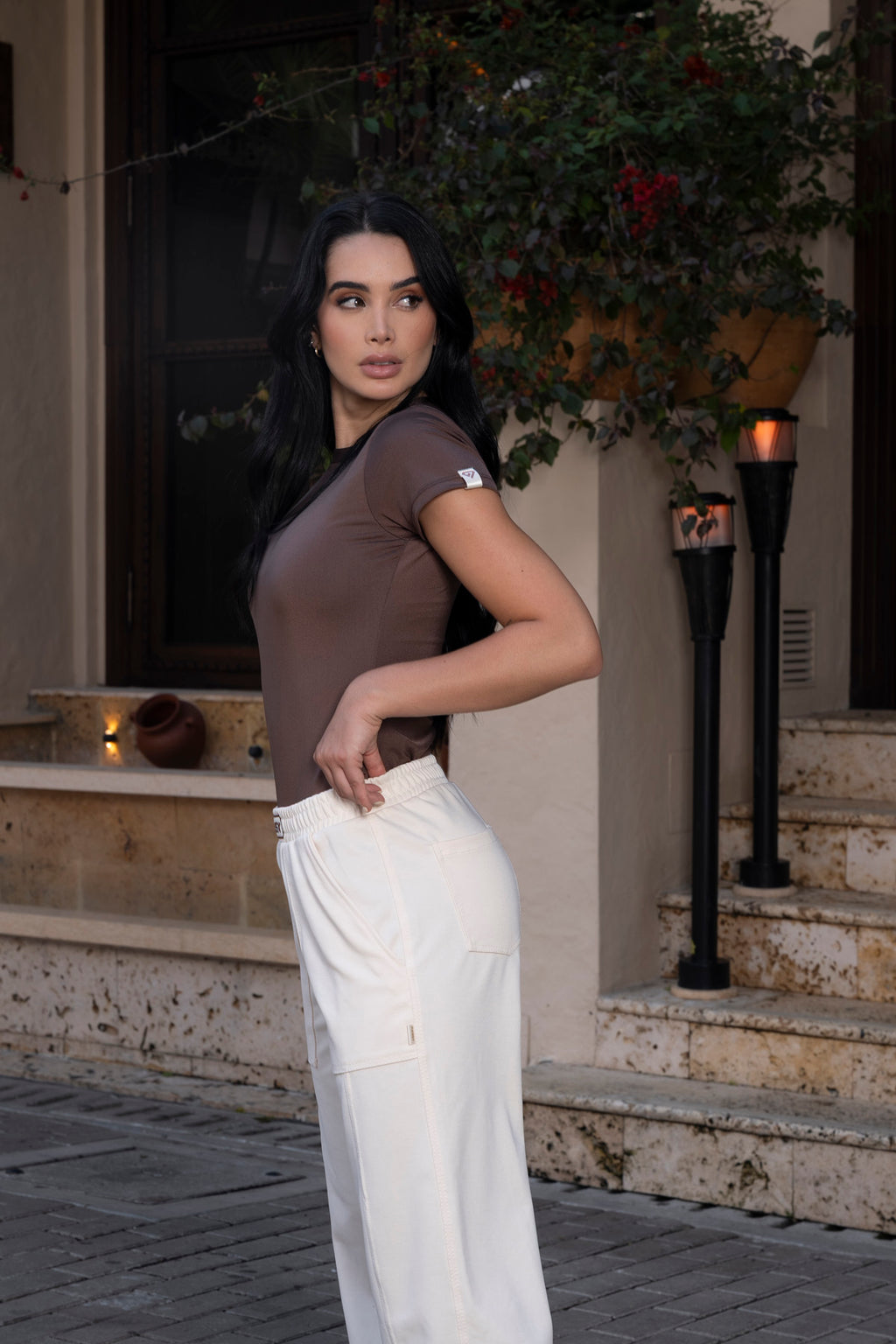 Sudadera Italia Bota Recta Marfil