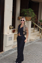 Set Élite Elegante Negro De Chaleco Y Pantalón