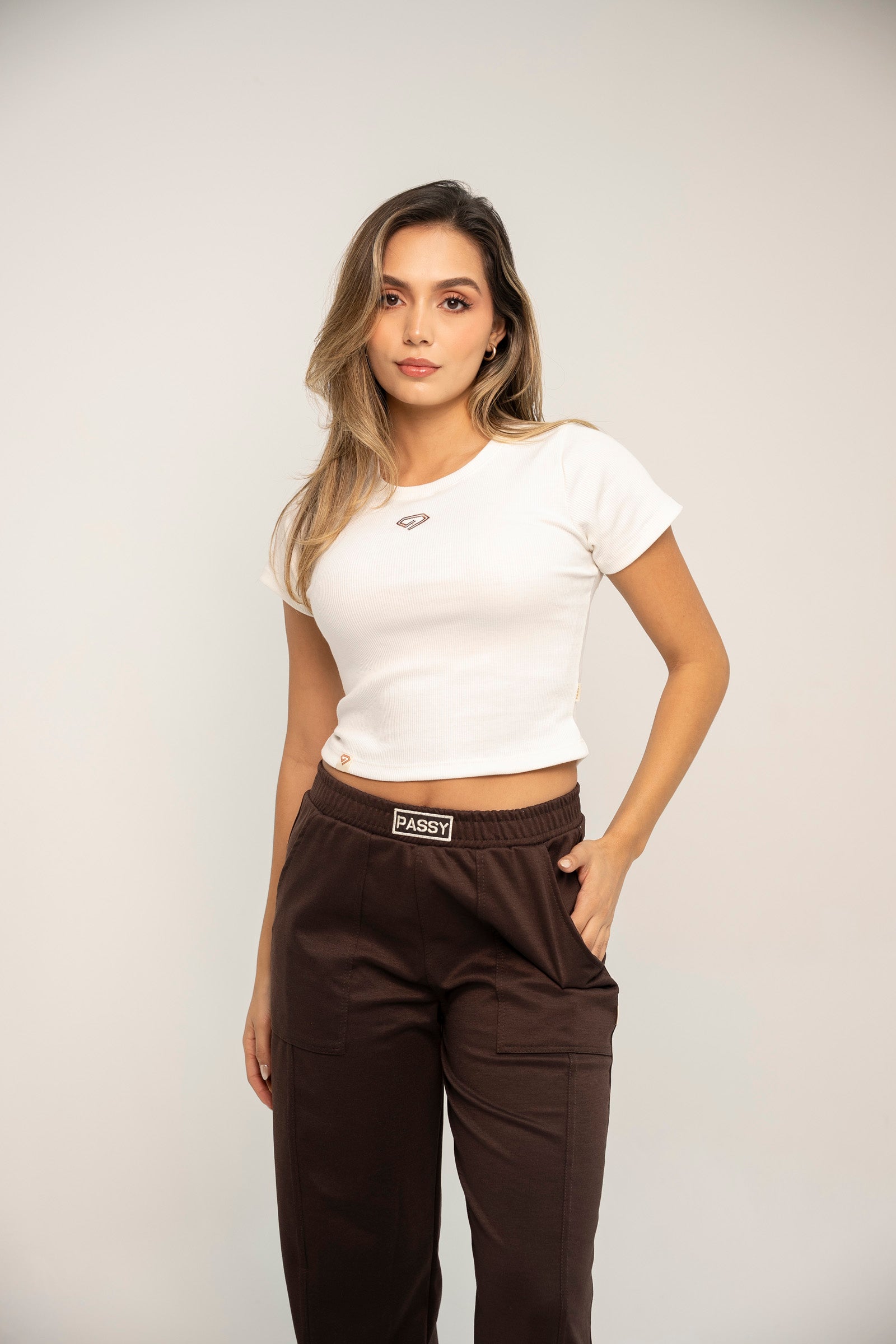 Set De Top En Rif Y Sudadera Bota Recta