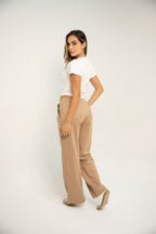Set De Top En Rif Y Sudadera Bota Recta