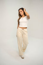Set De Top En Rif Y Sudadera Bota Recta
