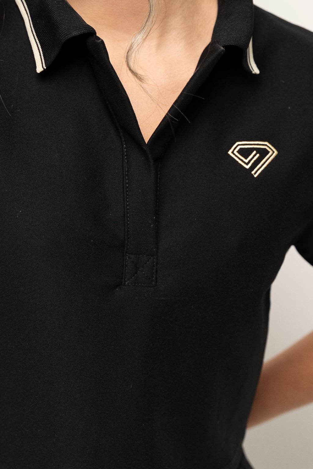 Camisa Tipo Polo Color Negro