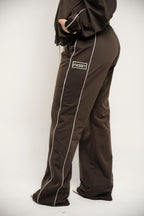 Sudadera Bota Recta Color Café