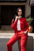 Set Paris Rojo De Chaqueta y Jogger