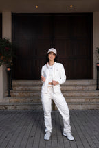 Chaqueta con Cremallera Monaco Color Marfil