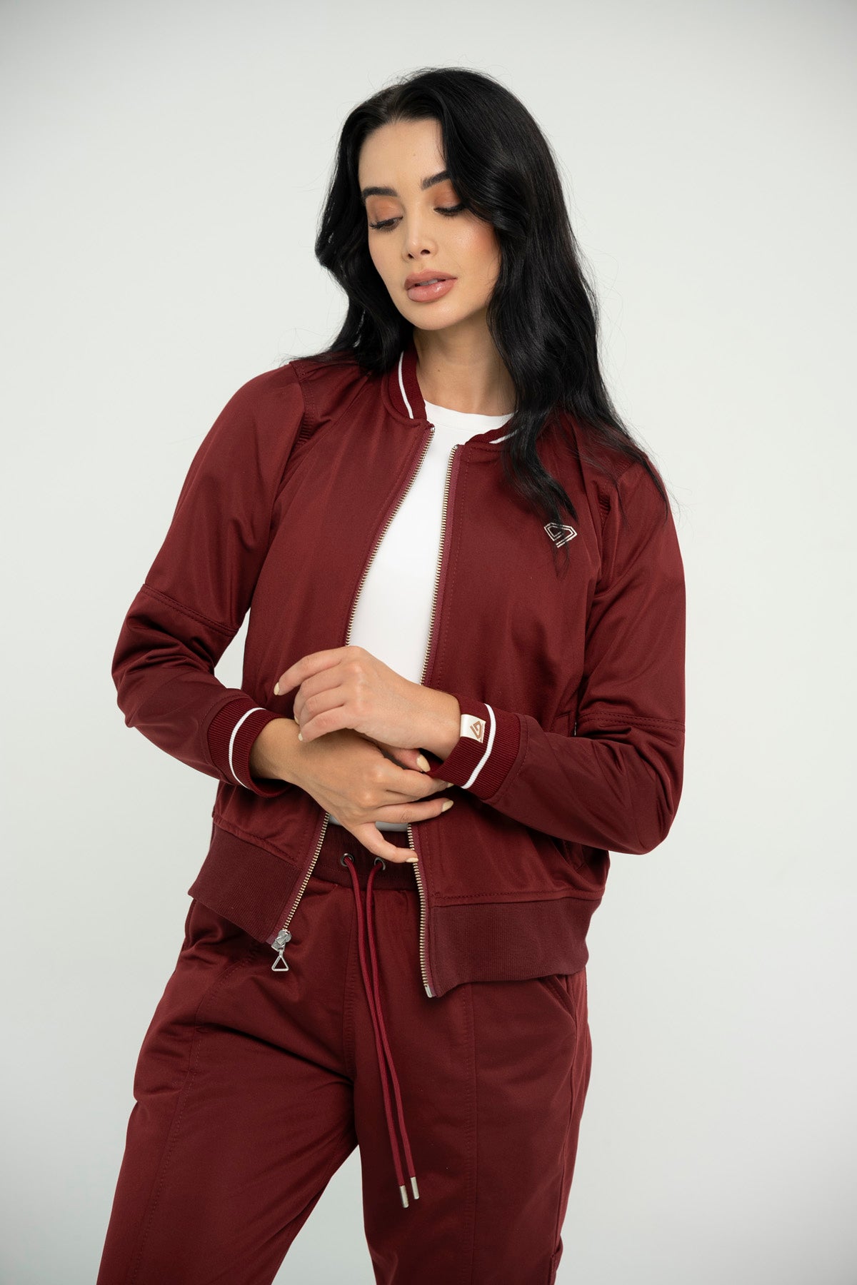 Set Roma Vinotinto De Chaqueta y Jogger