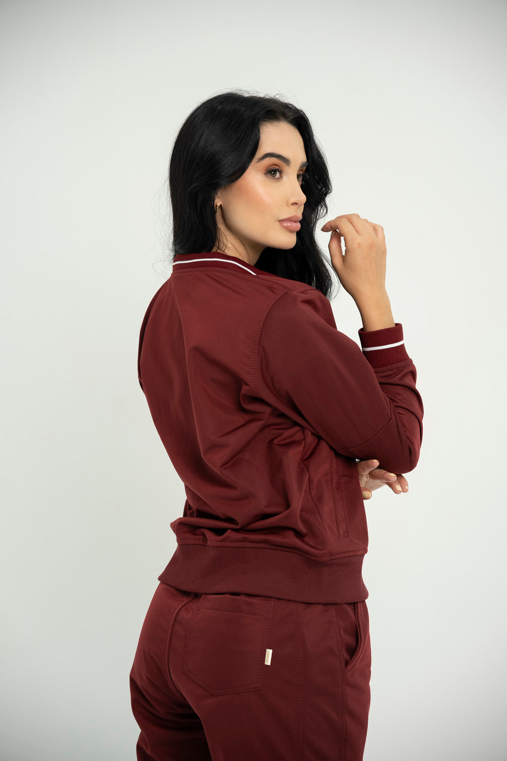 Set Roma Vinotinto De Chaqueta y Jogger