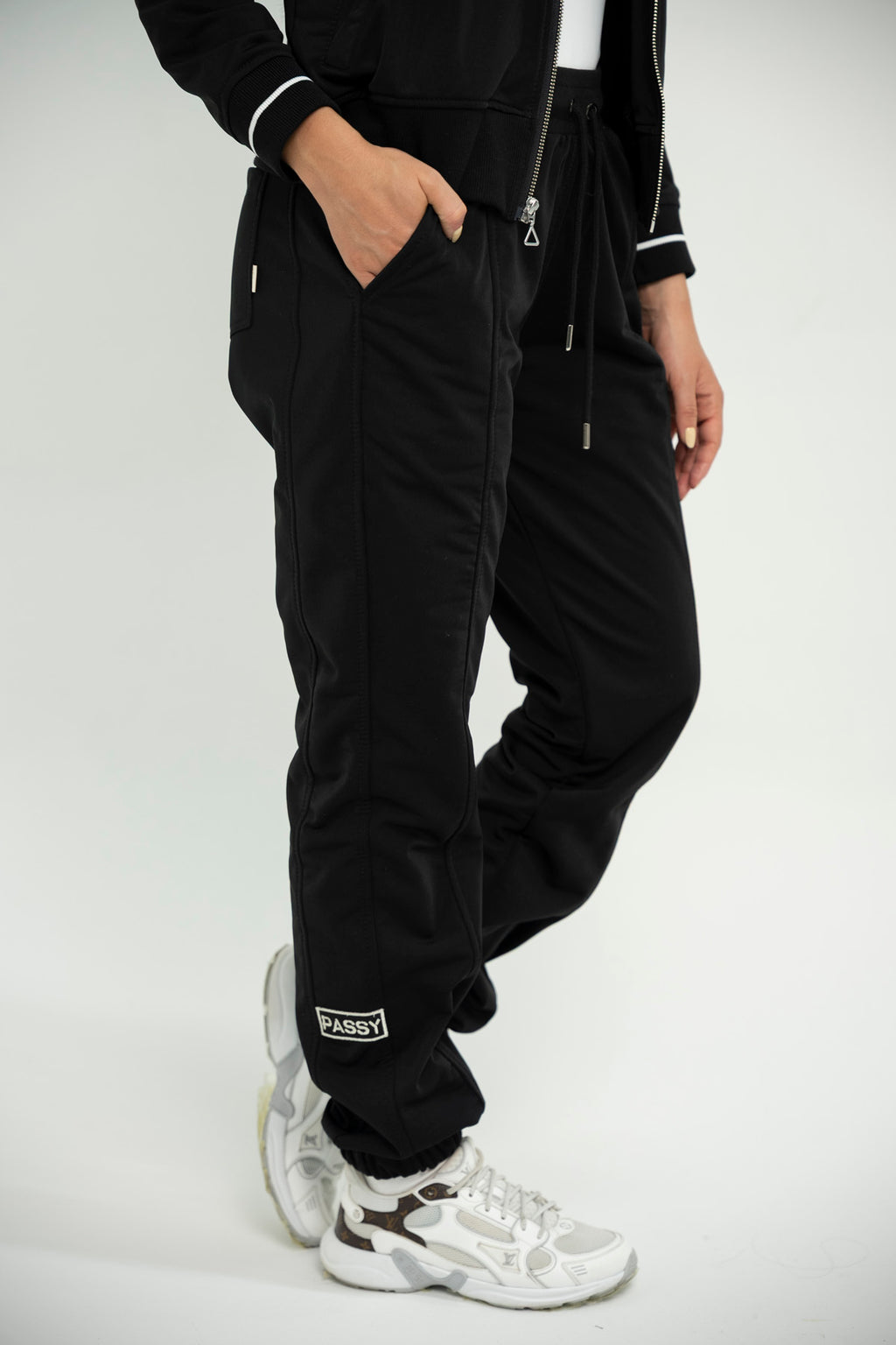 Set Dubai Negro De Chaqueta y Jogger
