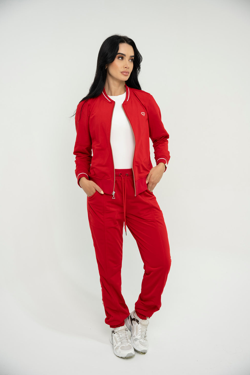 Set Paris Rojo De Chaqueta y Jogger