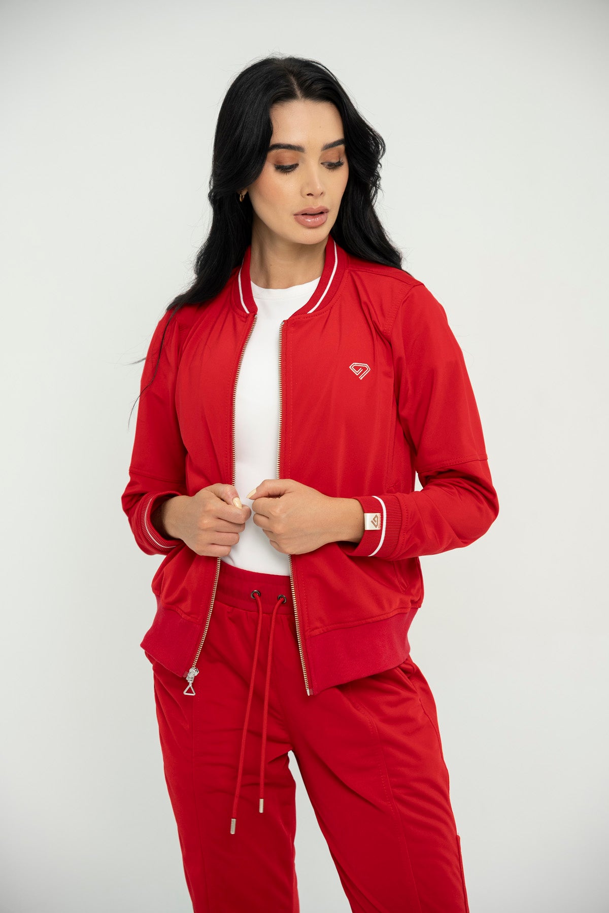 Chaqueta con Cremallera Paris Color Rojo