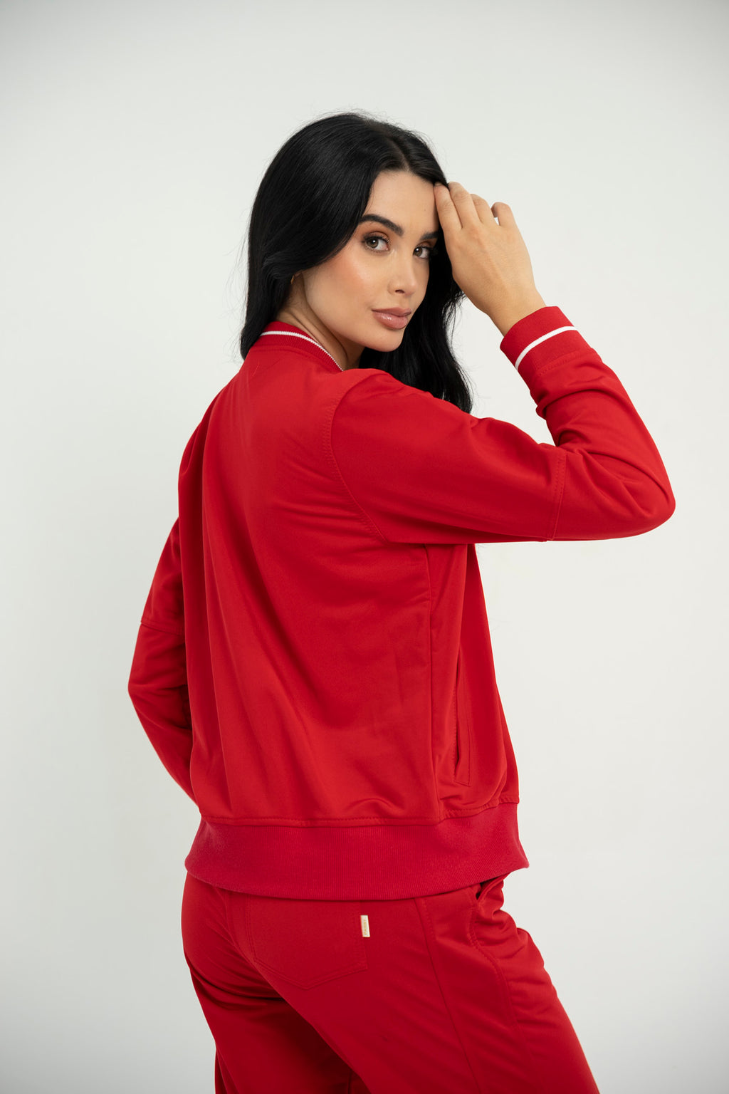 Set Paris Rojo De Chaqueta y Jogger