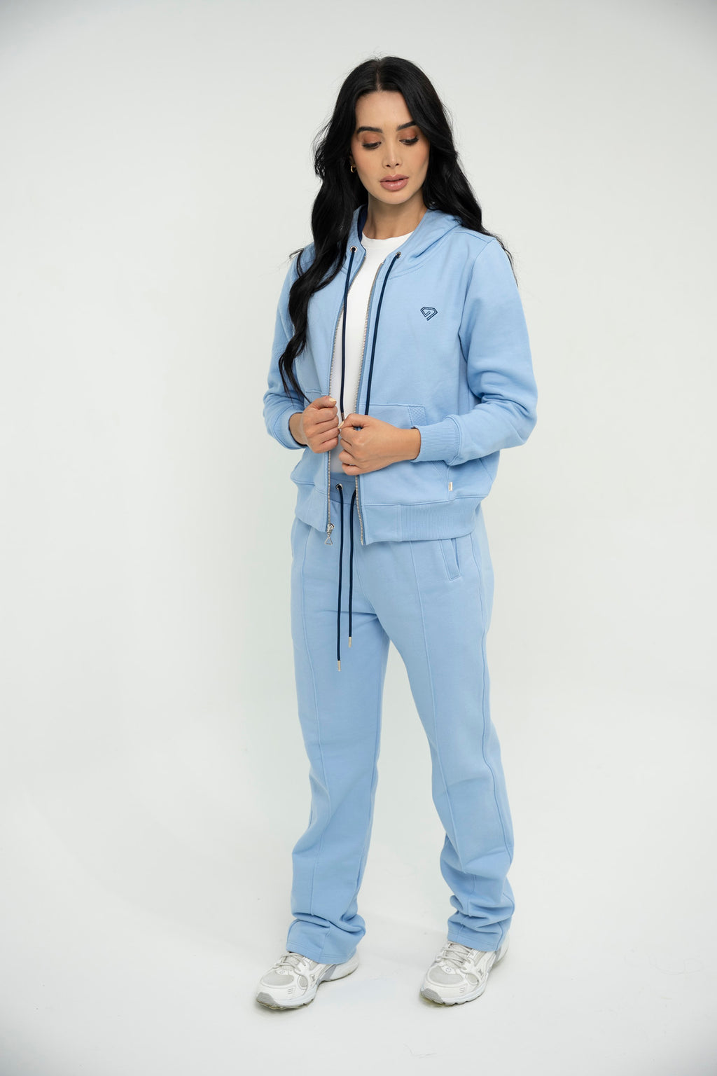 Set Santorini Azul De Chaqueta y Sudadera Bota Recta