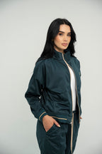 Chaqueta con Cremallera Bali Color Esmeralda