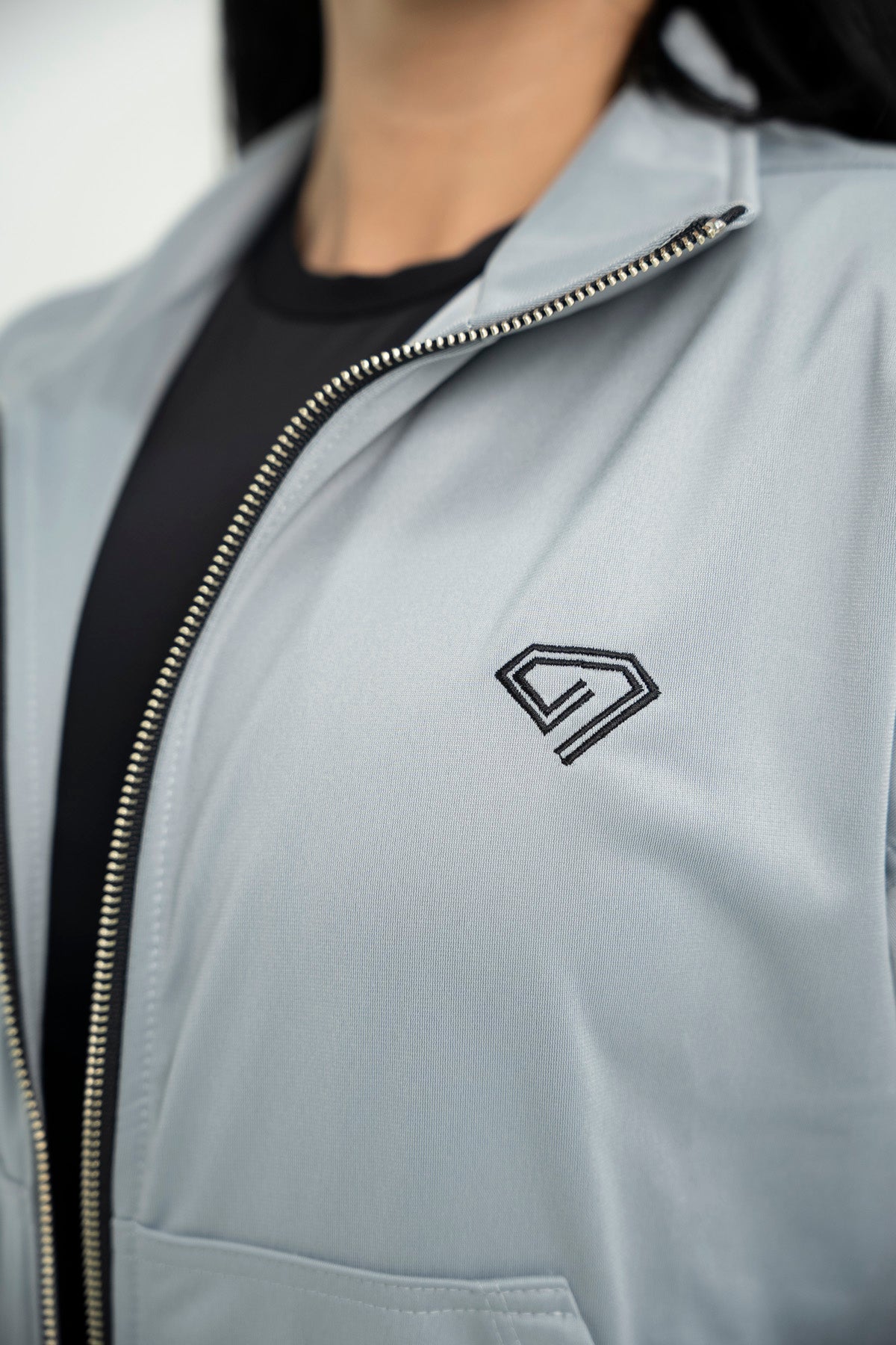 Set Tokio Gris De Chaqueta y Sudadera Bota Recta