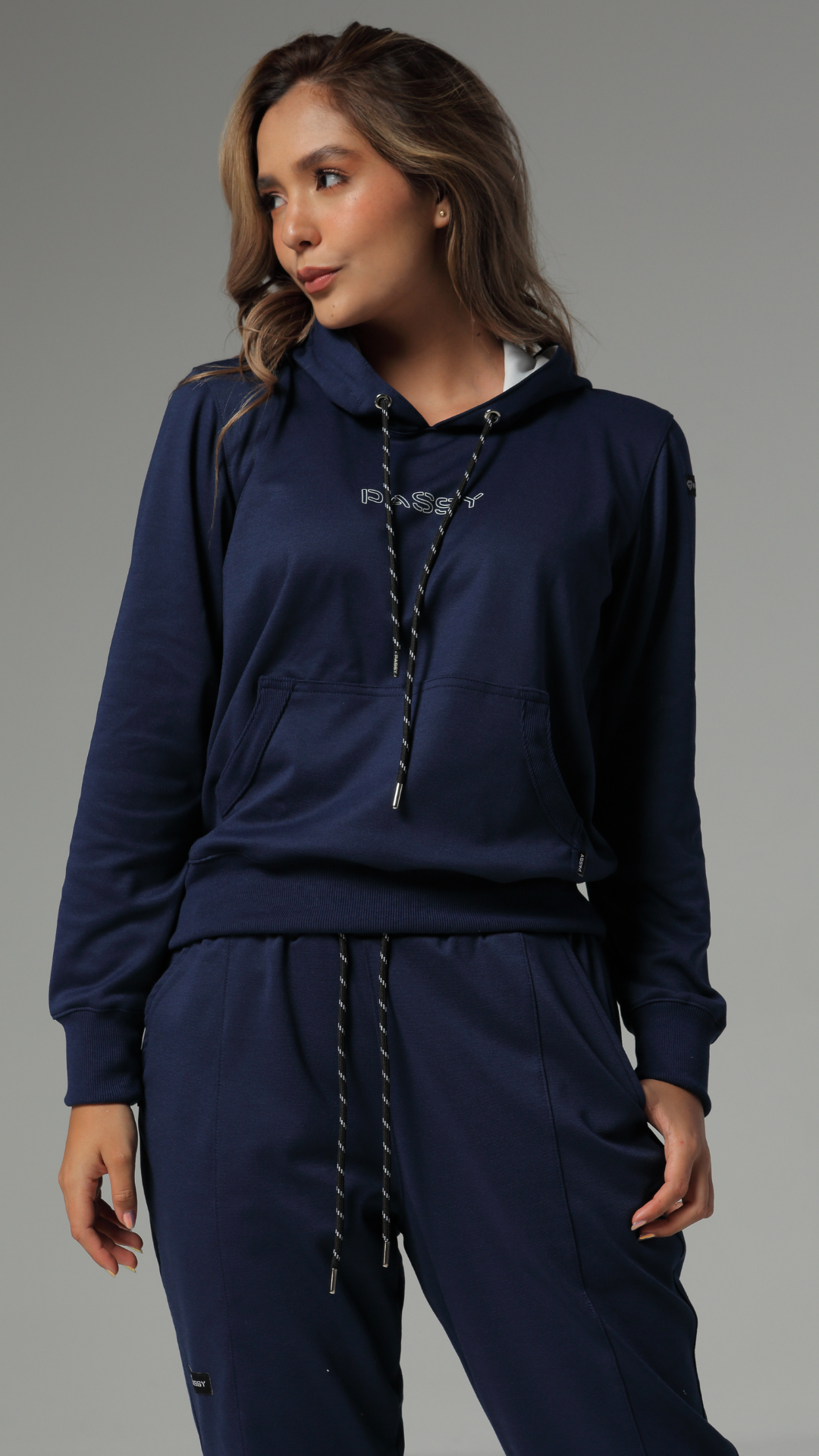 Set De Buzo Y Jogger Color Azul Oscuro Para Mujer