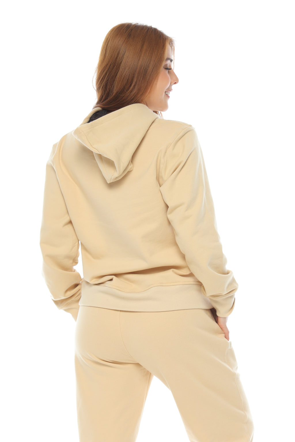 Set Para Mujer Camel Buzo Con Chompa Y Jogger En Algodón