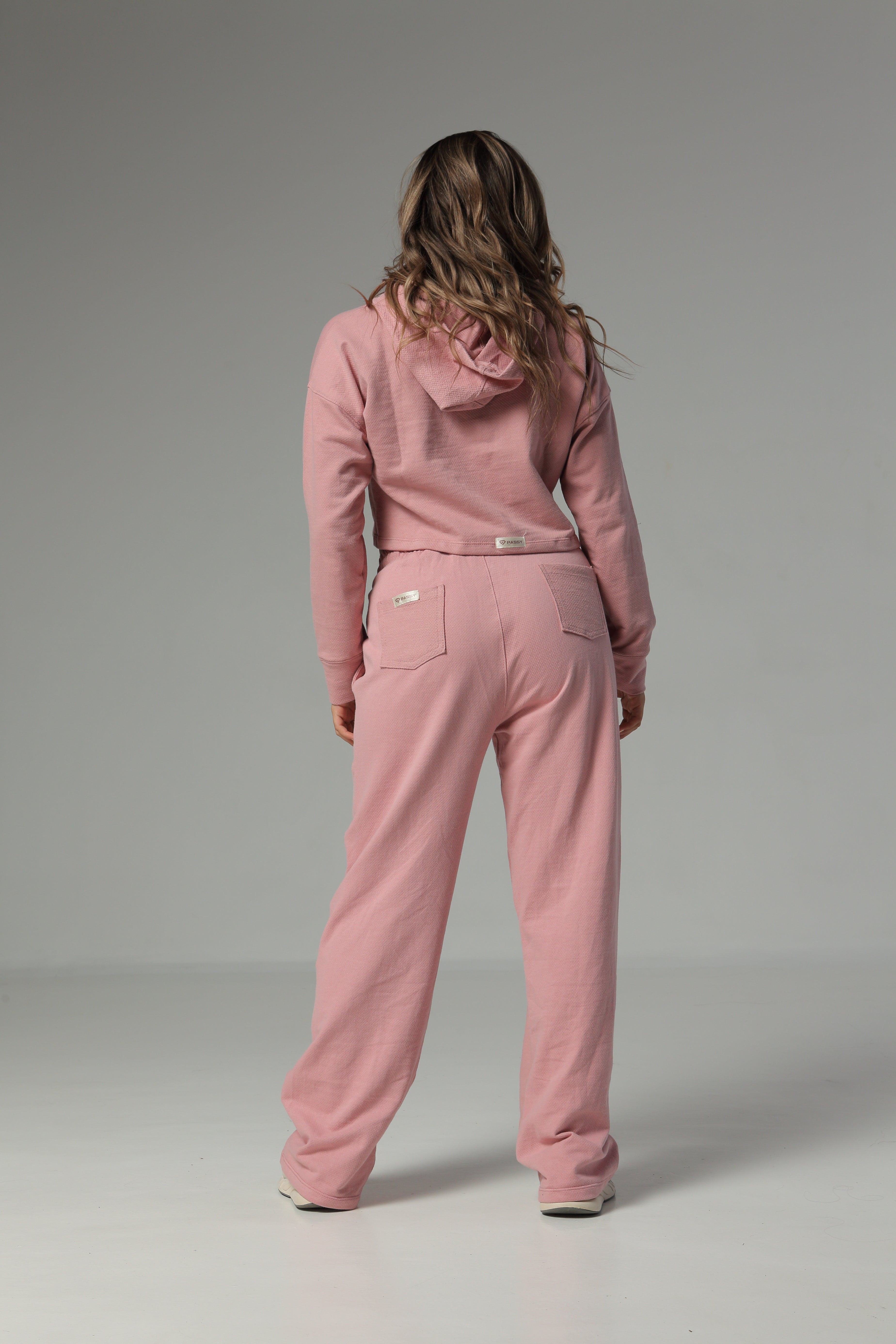 Sudadera Bota Recta Color Rosado