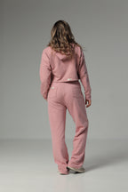Set De Buzo Y Sudadera Bota Recta Color Rosado Para Mujer