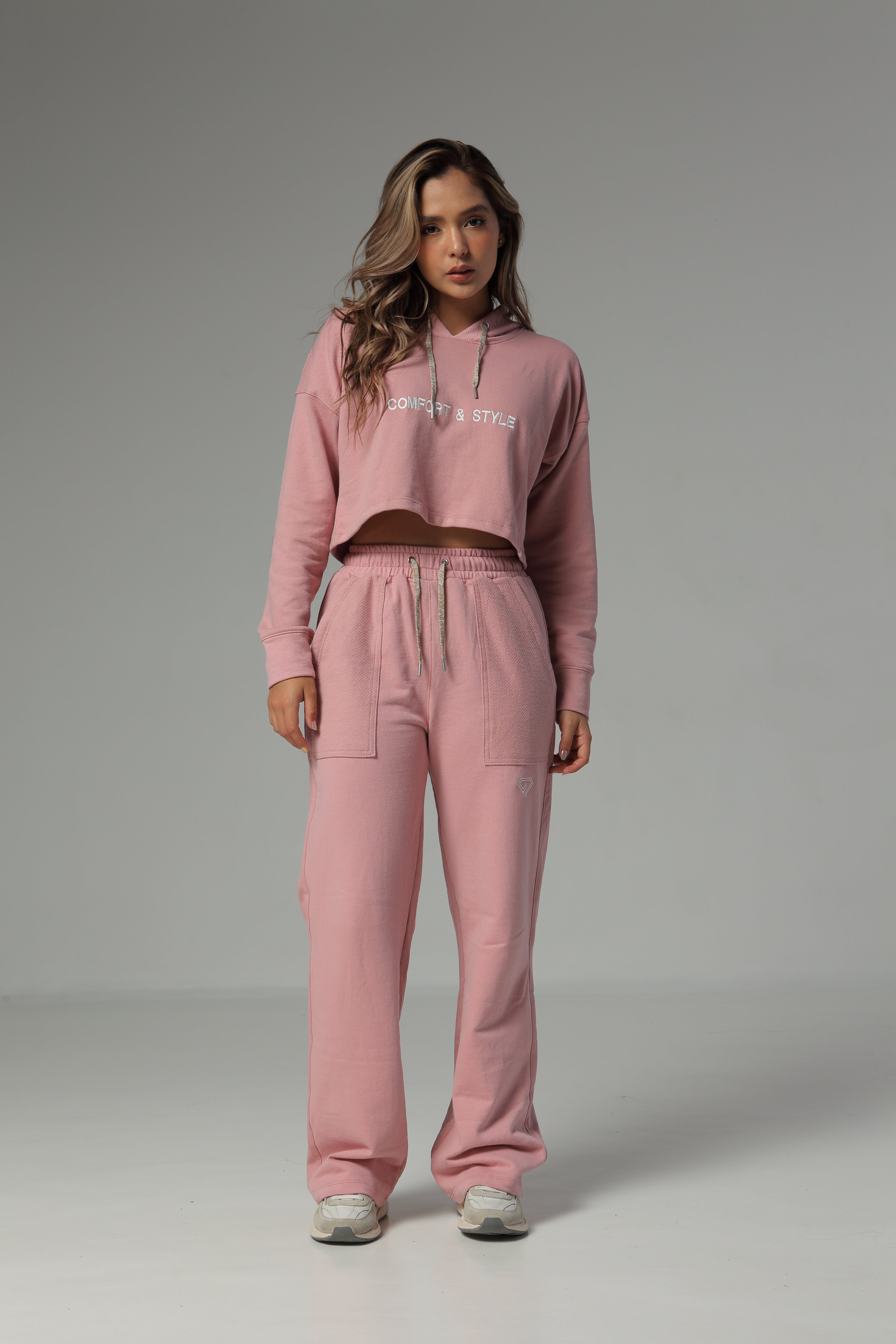 Buzo Con Chompa Color Rosado