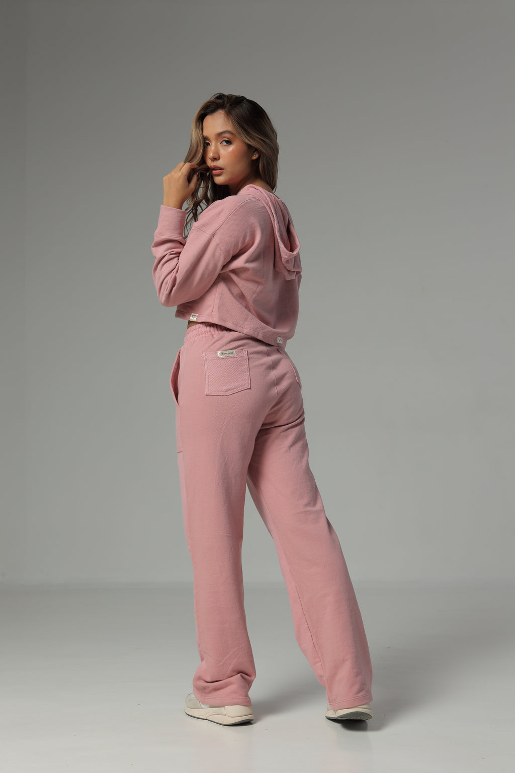 Sudadera Bota Recta Color Rosado