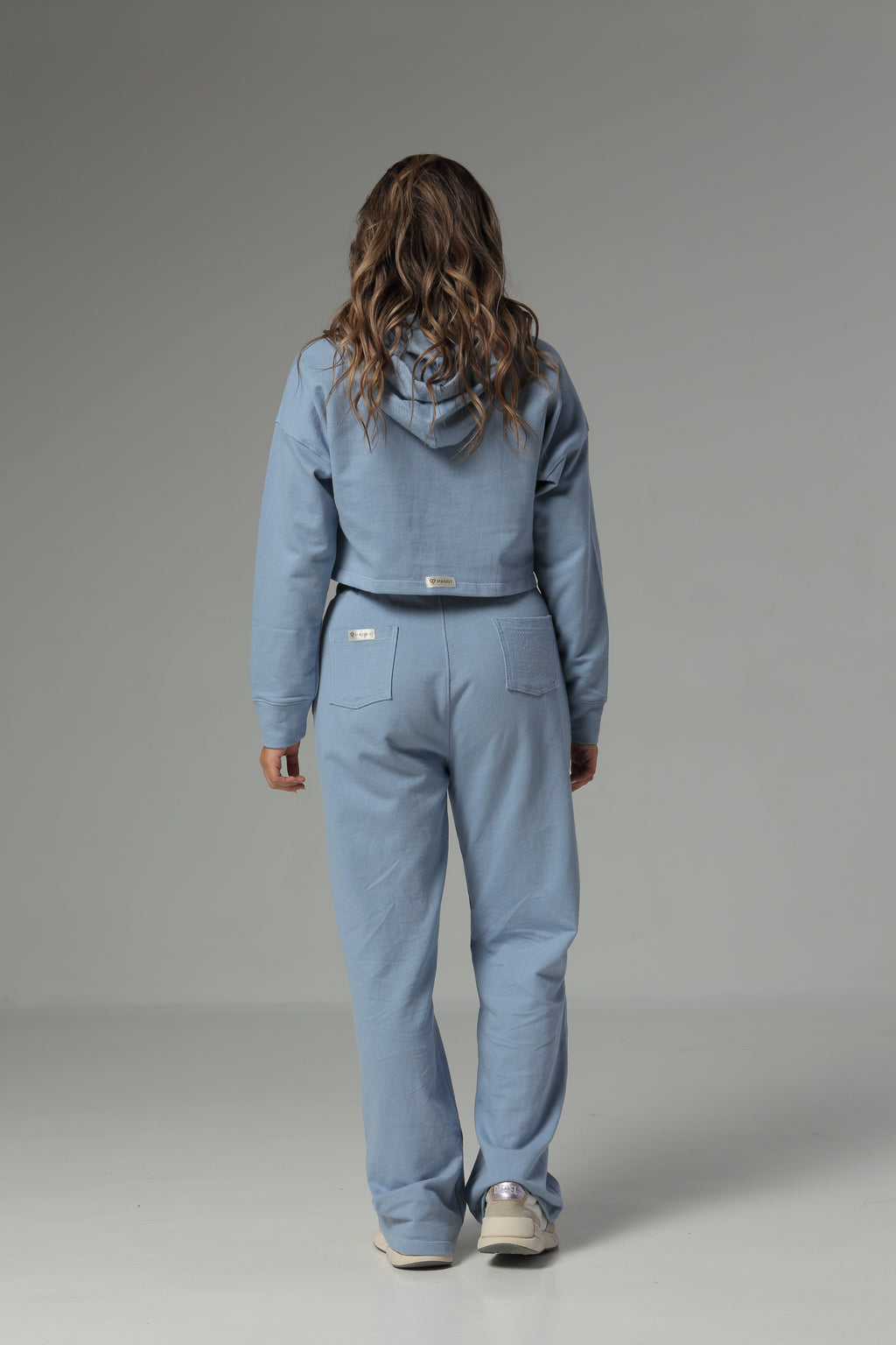 Sudadera Bota Recta Color Azul Claro