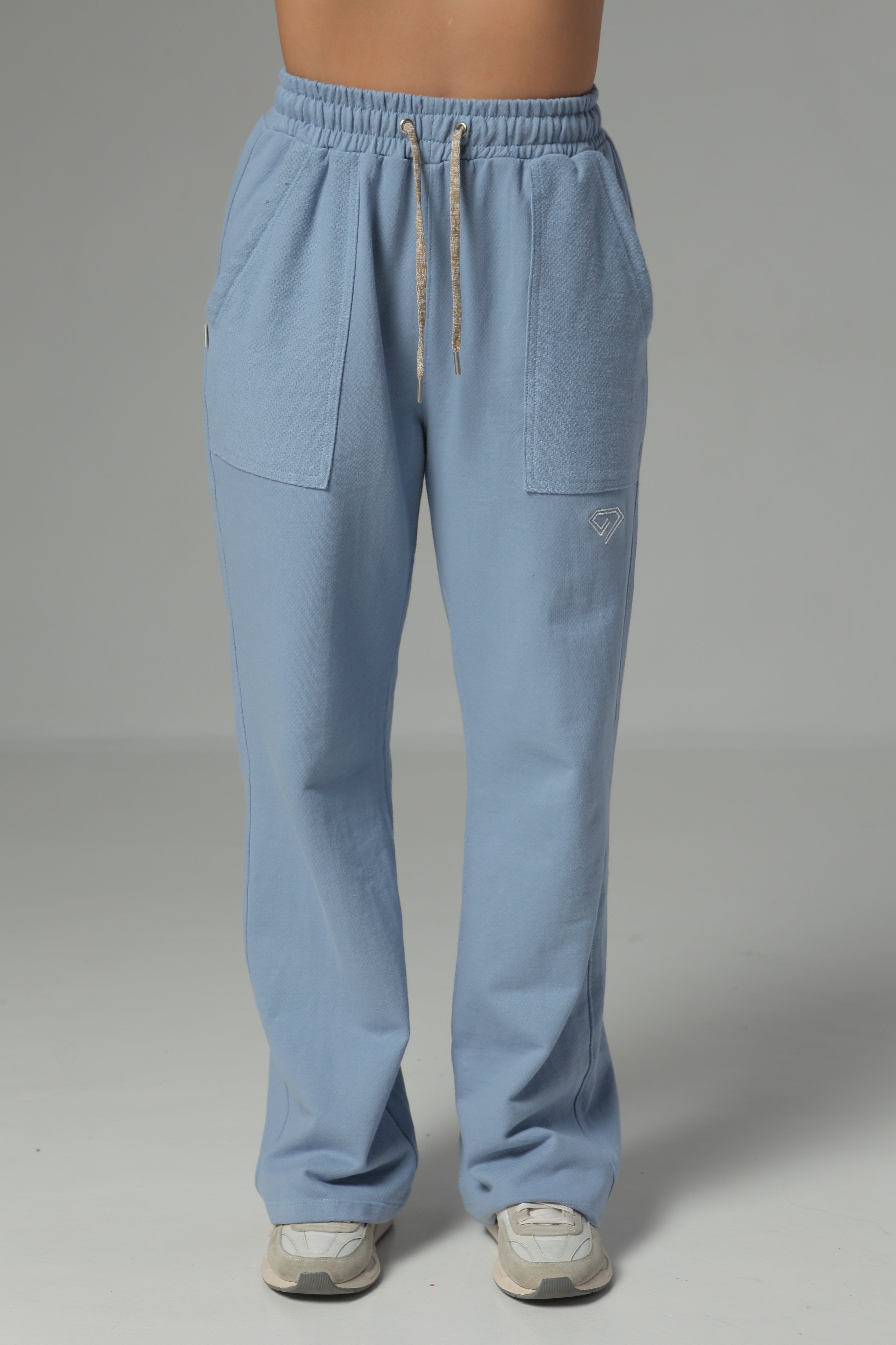 Sudadera Bota Recta Color Azul Claro