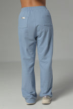Set De Buzo Y Sudadera Bota Recta Color Azul Para Mujer