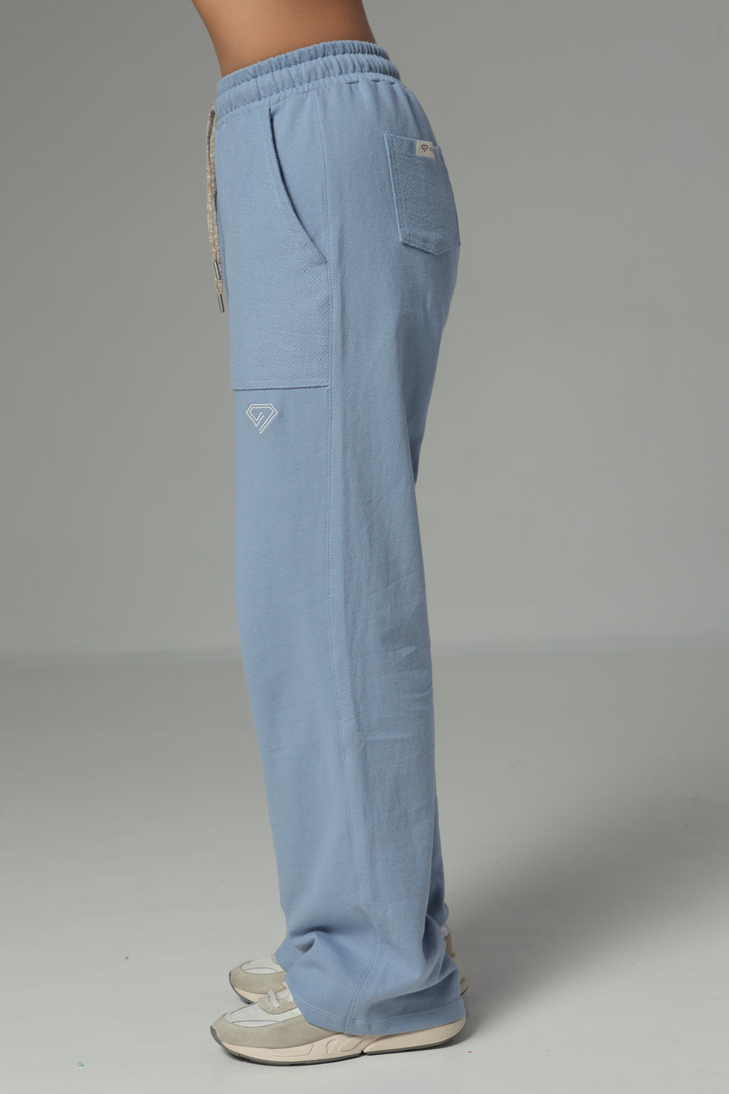 Set De Buzo Y Sudadera Bota Recta Color Azul Para Mujer