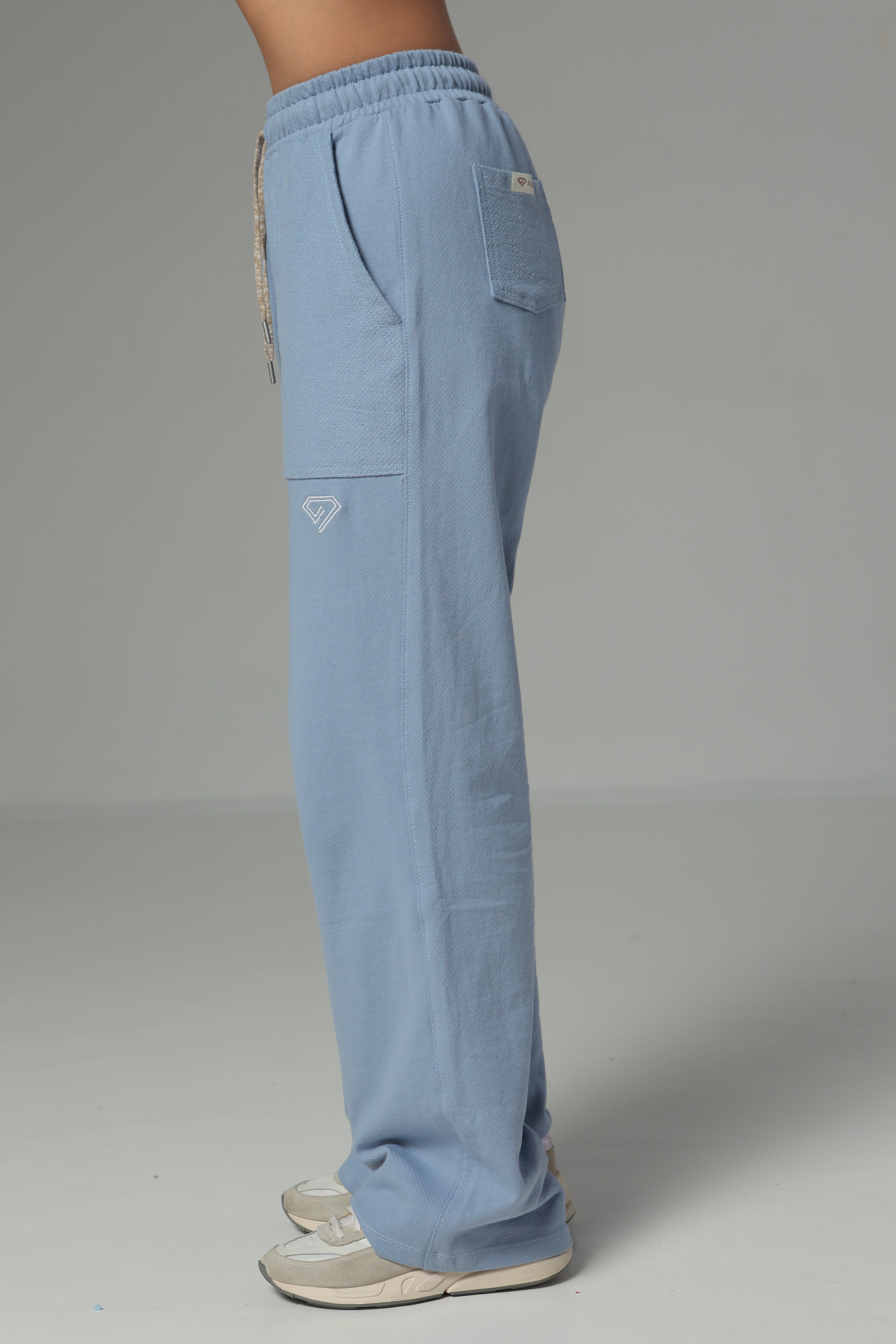 Set De Buzo Y Sudadera Bota Recta Color Azul Para Mujer