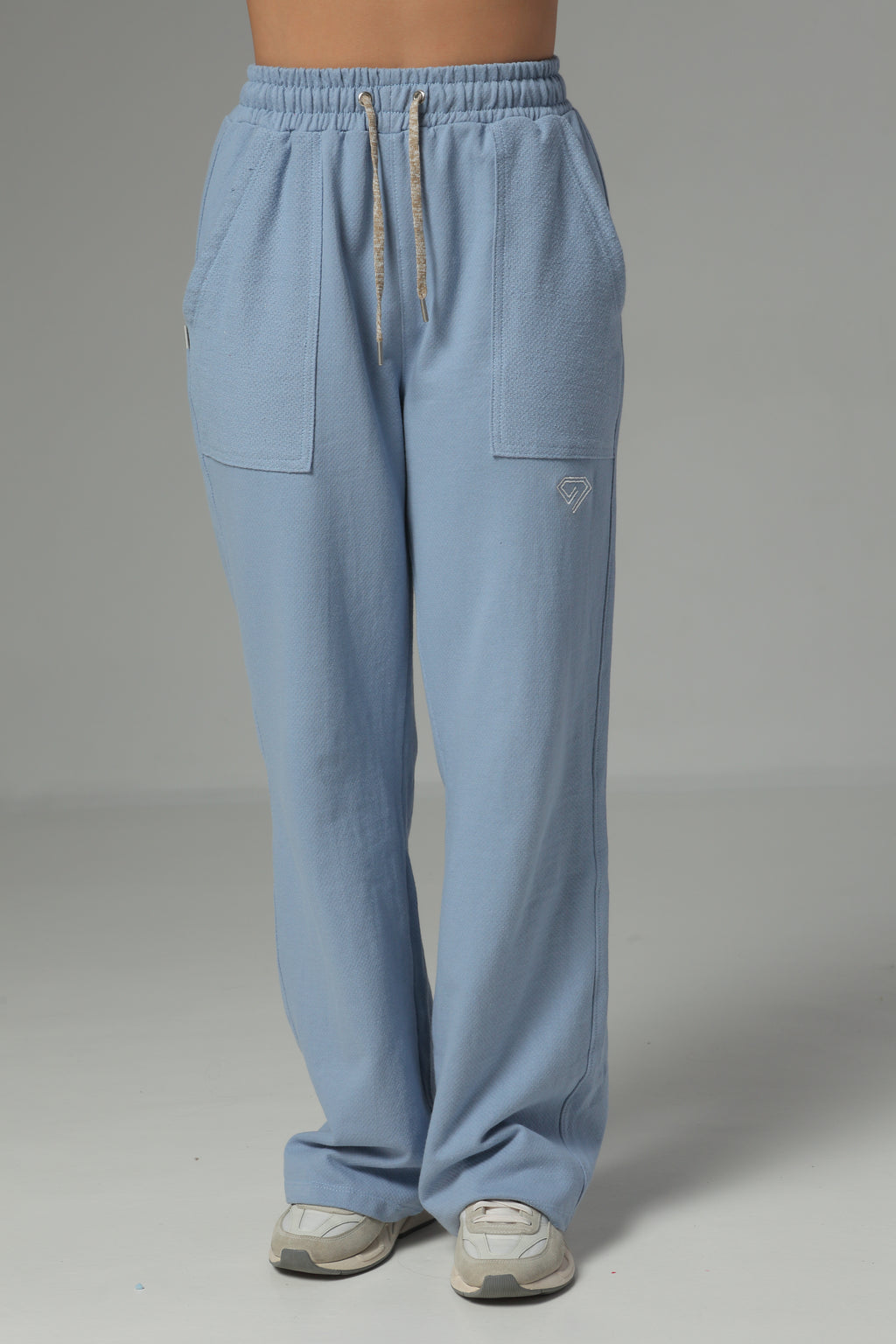 Set De Buzo Y Sudadera Bota Recta Color Azul Para Mujer