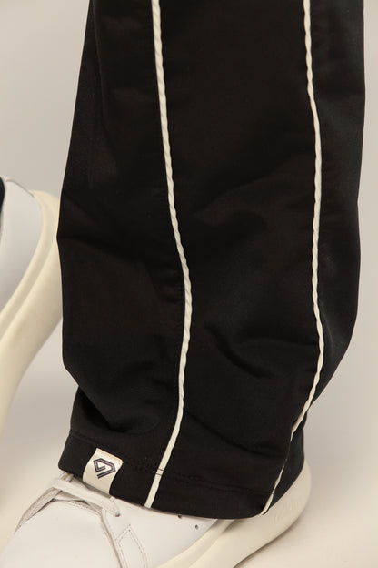 SET NEGRO PARA MUJER DE BUZO Y SUDADERA BOTA RECTA