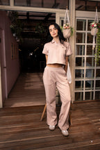 Set Armonía Rosado De Polo Y Sudadera Bota Recta