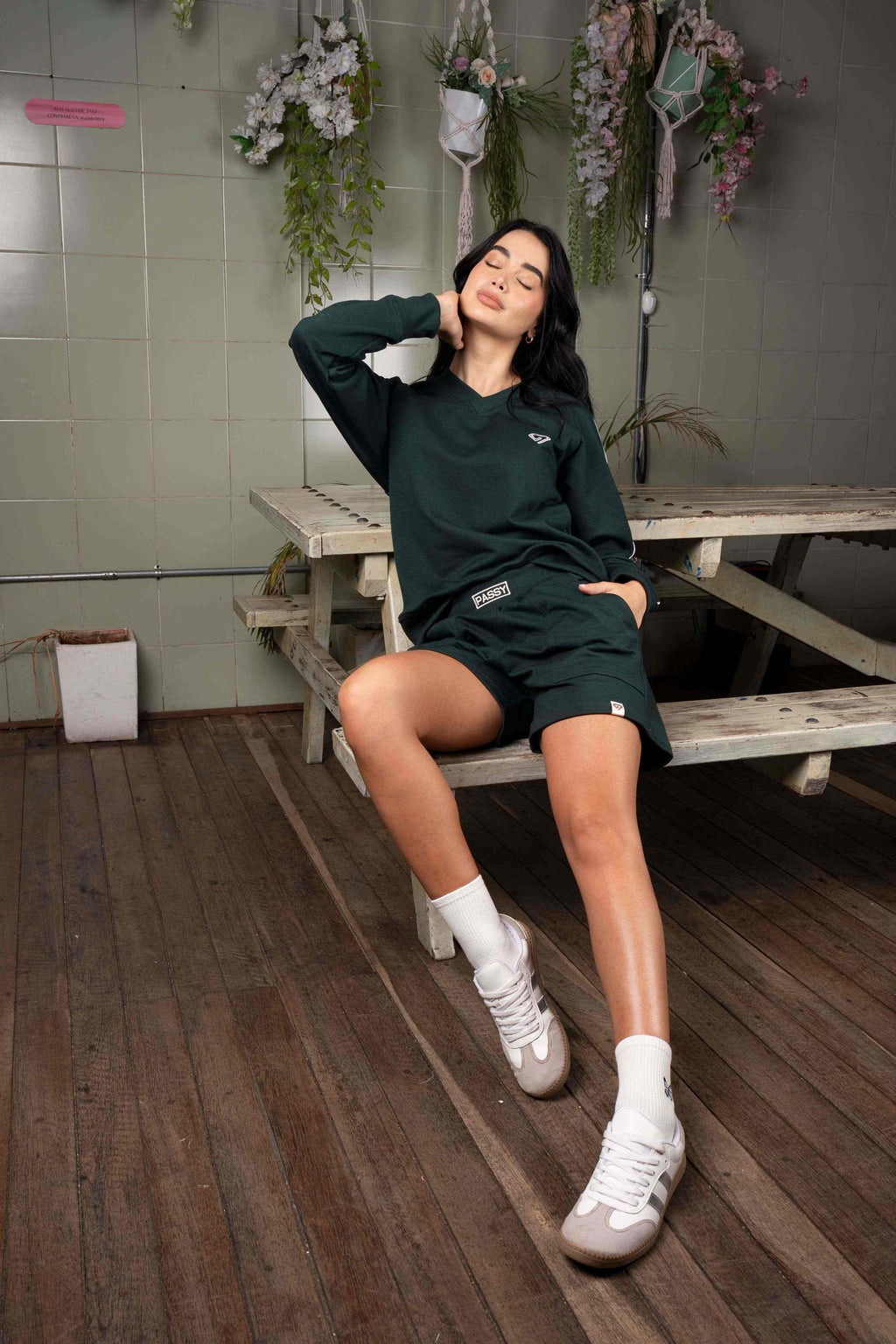 Set Alma Verde Esmeralda De Buzo y Short