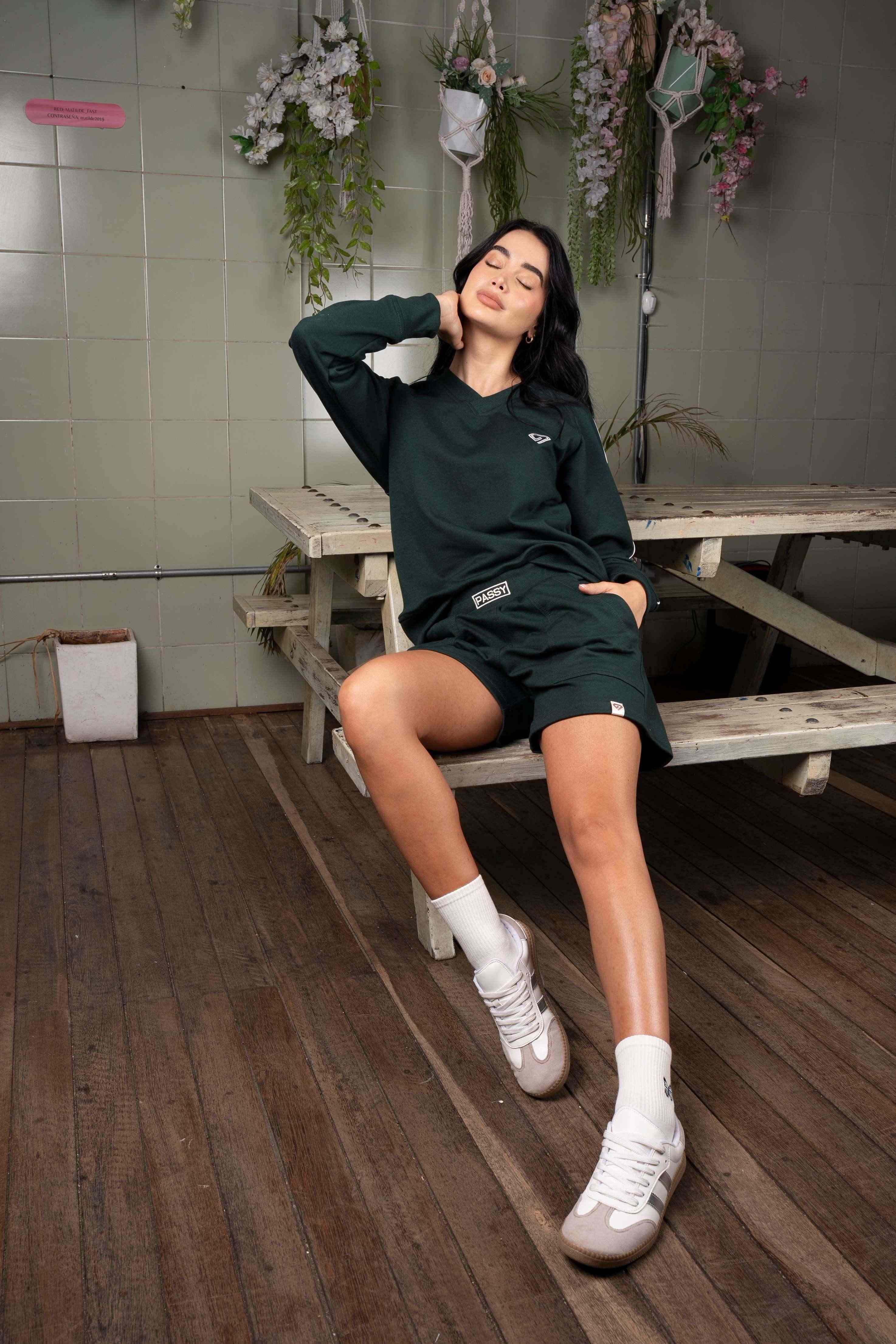 Set Alma Verde Esmeralda De Buzo y Short